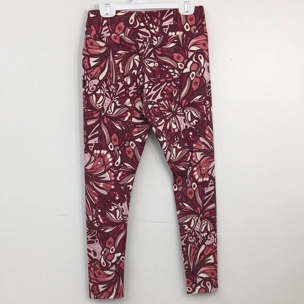 Converse All Starts Girls High Rise Paisley Pattern Exercise Pants Size L NWT